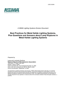 Best Practices for Metal Halide Lighting Systems, Plus