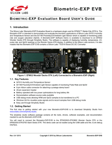 BIOMETRIC-EXP-EVB User Guide