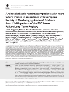 Are hospitalized or ambulatory patients with heart failure treated in