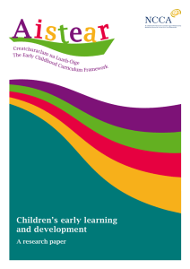 Children`s early learning and development