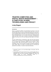 trusted computing and digital rights management – a case study in