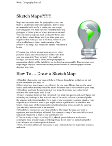 Sketch Maps?!?!?! How To … Draw a Sketch Map