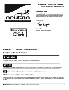 Battery-Powered Mower - Neuton Battery Lawn Mowers