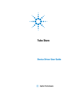 TekCel Tube Store Device Driver User Guide