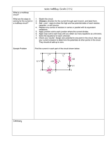 Notes: Multiloop Circuits