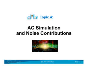 AC Simulation and Noise Contributions