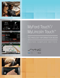 MyFord Touch / MyLincoln TouchTM