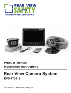 Rear View Camera System