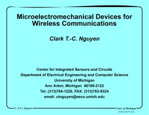 Microelectromechanical Devices for Wireless Communications