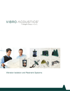 Vibration Isolation and Restraint Systems - Vibro