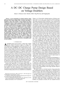 A DC-DC charge pump design based on voltage doublers