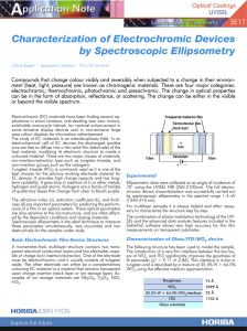 Characterization of Electrochromic Devices by