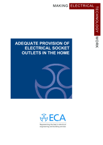 adequate provision of electrical socket outlets in the home