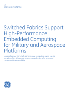 Switched Fabrics Support High-Performance Embedded Computing