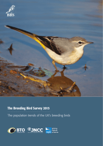 The Breeding Bird Survey 2015 - British Trust for Ornithology