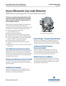 Incus Ultrasonic Gas Leak Detector