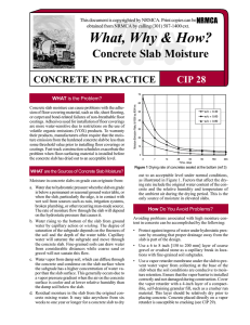 Concrete Slab Moisture - Prestige Concrete Products