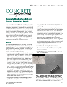 Concrete Slab Surface Defects: Causes, Prevention, Repair