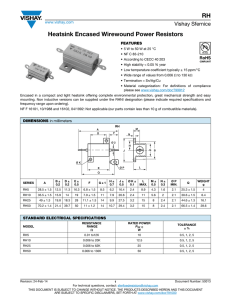 RH Heatsink Encased Wirewound Power Resistors