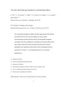 Near-unity below-band gap absorption by