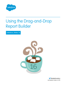 Using the Drag-and-Drop Report Builder