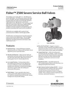 Fisher™ Z500 Severe Service Ball Valves