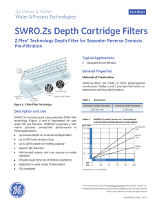SWRO.Zs Depth Cartridge Filters