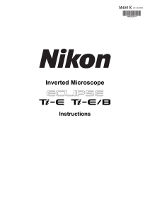 Inverted Microscope ECLIPSE Ti-E Ti
