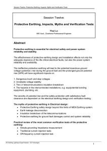 Protective Earthing, Impacts, Myths and Verification Tests