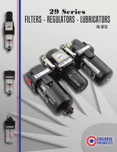 FILTERS - REGULATORS - LUBRICATORS