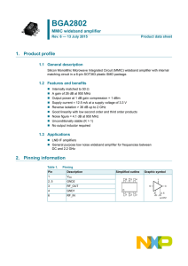 BGA2802 MMIC wideband amplifier