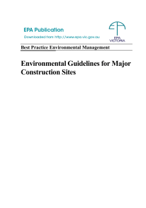 Environmental Guidelines for Major Construction Sites