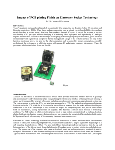 Impact of PCB plating Finish on Elastomer Socket Technology