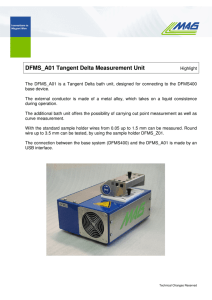 DFMS_A01 Tangent Delta Measurement Unit