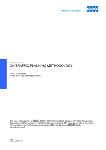 on traffic planning methodology