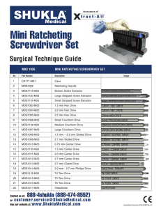 Mini Ratcheting Screwdriver Set