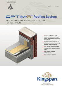 Roofing System - Kingspan Insulation