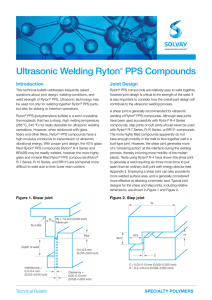 Ultrasonic Welding Ryton® PPS Compounds