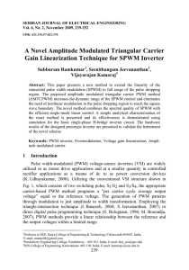 A Novel Amplitude Modulated Triangular Carrier Gain Linearization