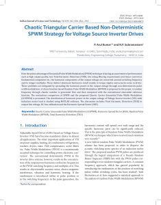 Chaotic Triangular Carrier Based Non