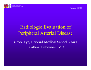 Radiologic Evaluation of Peripheral Arterial Disease
