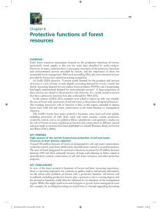Protective functions of forest resources