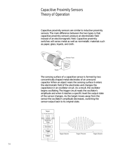 Capacitive Proximity Sensors Theory of Operation