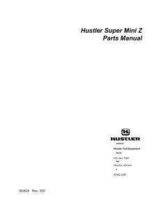 Hustler Super Mini Z Parts Manual