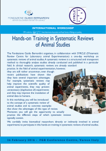 Hands-on Training in Systematic Reviews of Animal