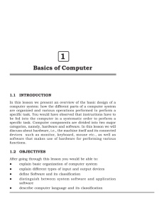 Basics of Computer