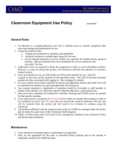 Equipment Use Policy
