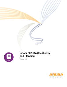 Indoor 802.11n Site Survey and Planning