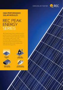 REC PE Datasheet pdf. - Solar Energy Alliance