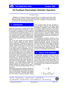 AC-Feedback Electrostatic Voltmeter Operation